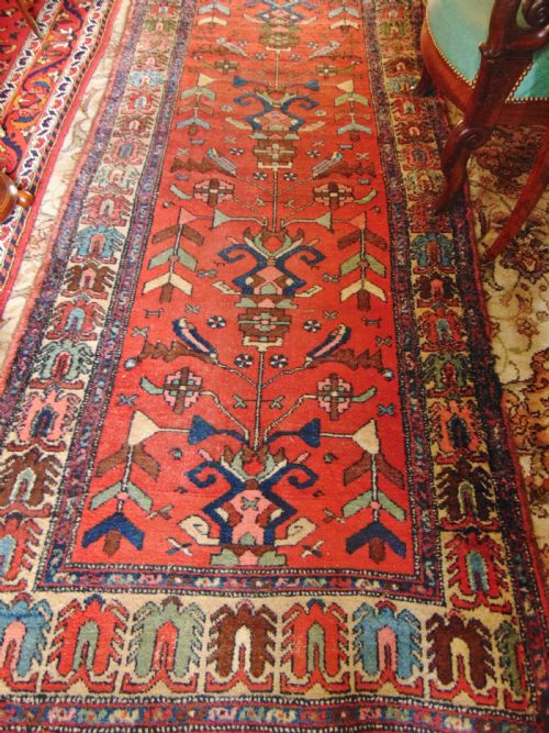 Antique Persian Hamadan Long Runner Circa 1910