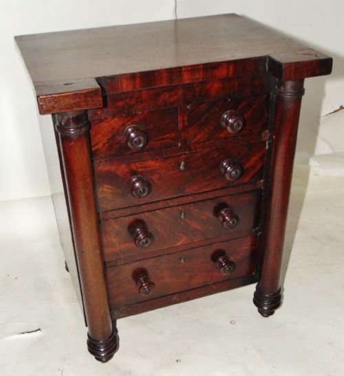 Late Georgian Mahogany Miniature Chest Circa 1830