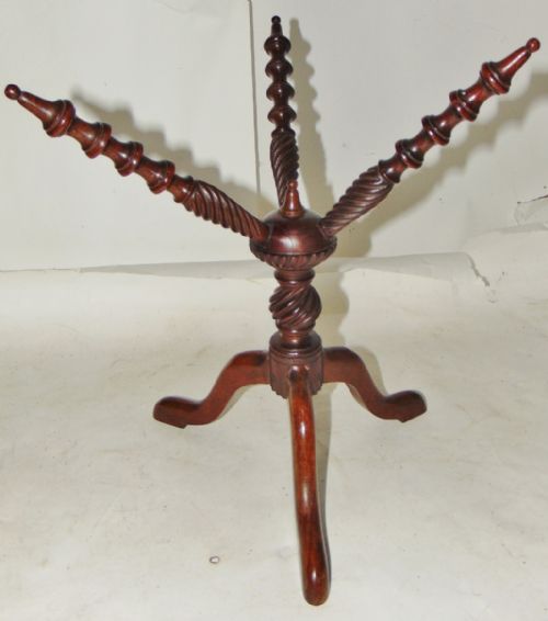 George III Mahogany Cat Bowl Stand Circa 1770
