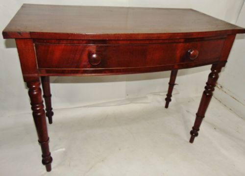 Georgian Mahogany Bow Side Table Circa 1825