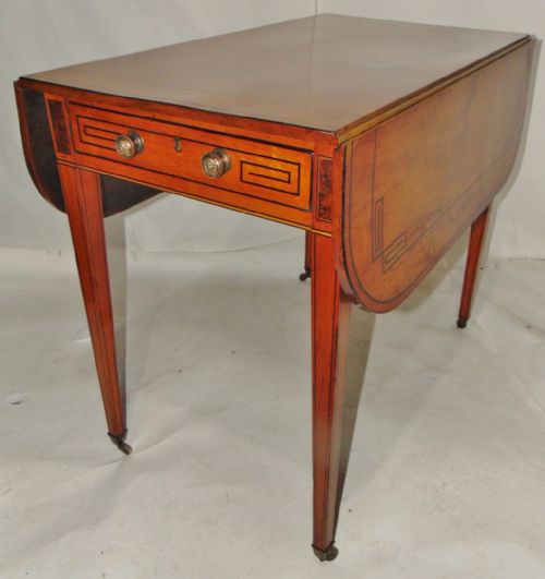George III Satinwood Pembroke Table Circa 1800