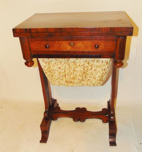 Scottish Regency Rosewood Work/games Table Circa 1825