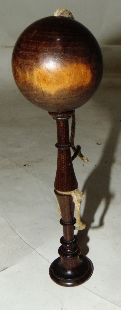 Georgian Lignum Bilboquet Cup and Ball Game. Circa 1820
