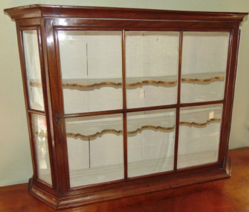 Dutch Mahogany Hanging China Cabinet Circa 1775