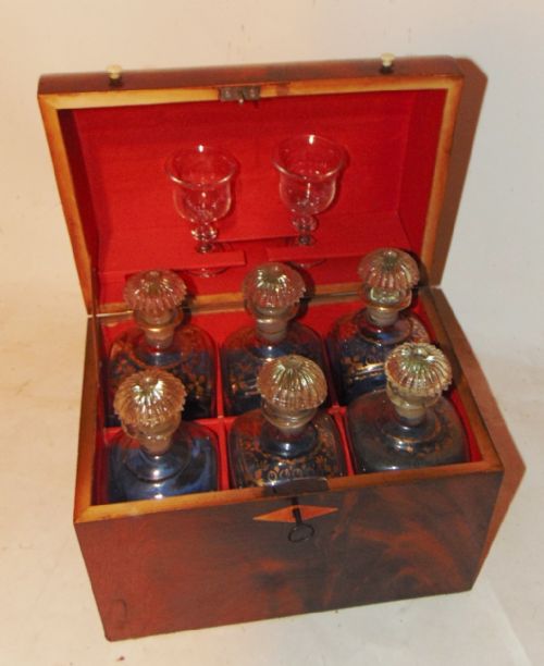 Georgian Mahogany Decanter Box. Complete. Circa 1800