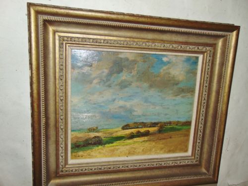 Scottish Landscape Oil on Canvas by W.b.lamond Circa 1910