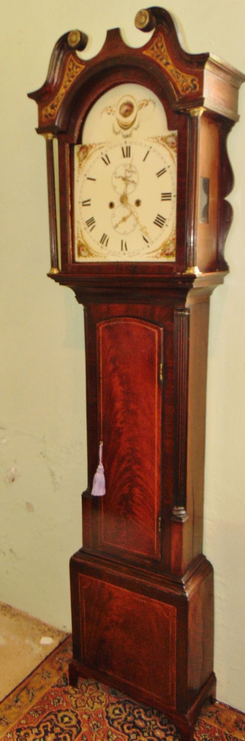 Scottish Georgian Mahogany Longcase Clock Circa 1800