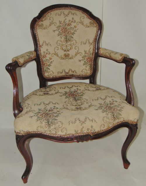 George III Mahogany French Hepplewhite Armchair Circa 1780
