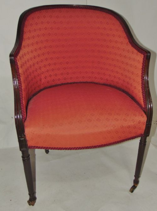 Georgian Mahogany Tub Chair Circa 1795