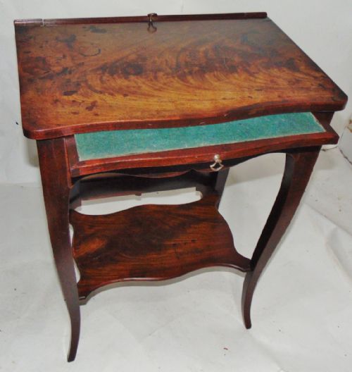 French Hepplewhite Mahogany Small Writing Table Circa 1785