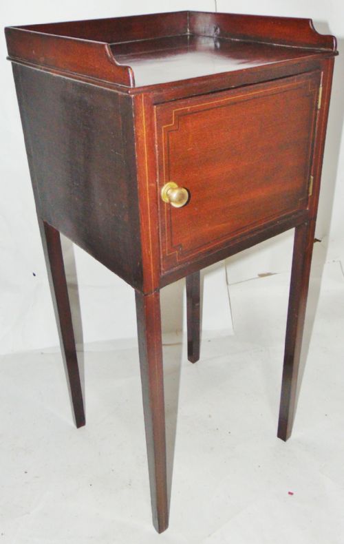 Georgian Mahogany Bedside Cabinet Circa 1800