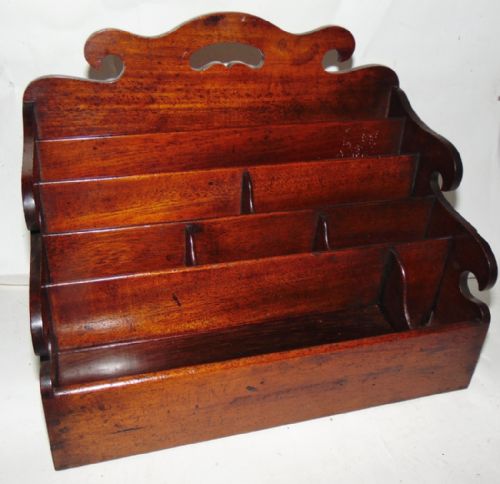 Georgian Mahogany Desk Tidy Circa 1800