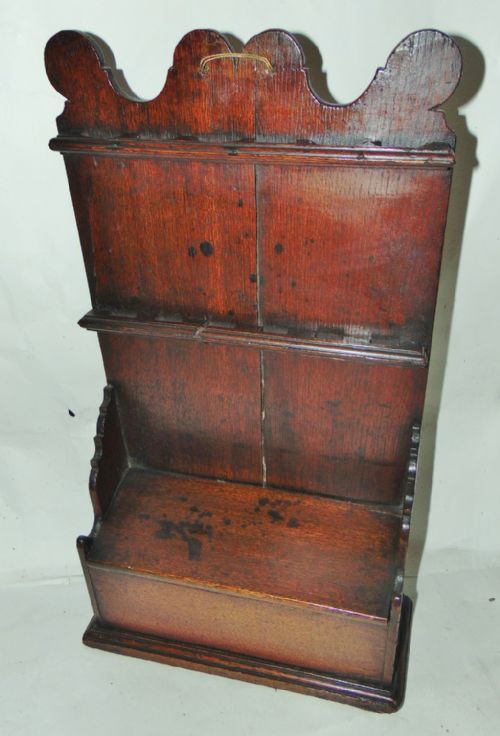 Georgian Oak Spoon Rack Circa 1760