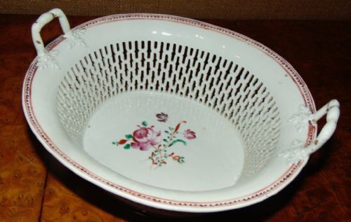 18th Century Newhall Chestnut Basket Circa 1780