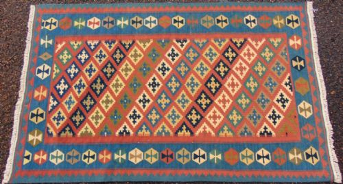 Antique Persian Shiraz Kelim Rug Circa 1925