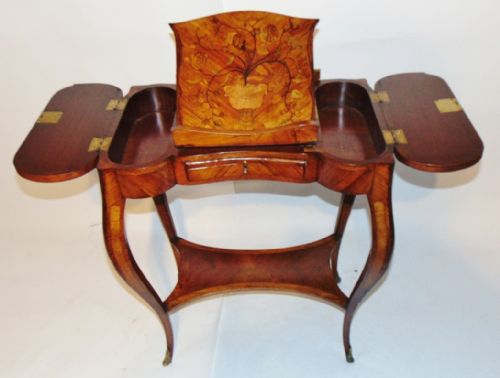 Louis Xv Kingwood and Tulipwood Marquetry Poudreuse Circa 1760