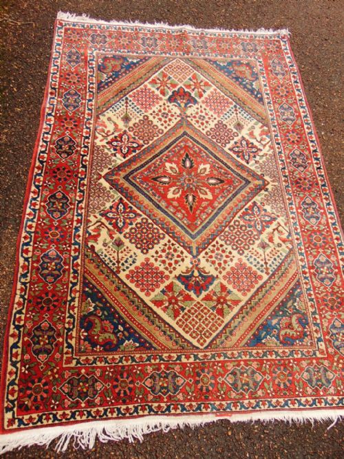 Antique Persian Baktiari Village Rug Circa 1920