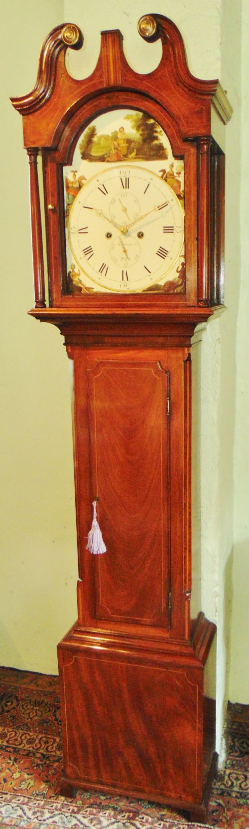 Scottish Georgian Mahogany Longcase Clock Circa 1790