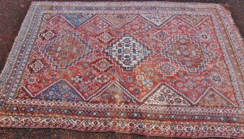 Antique Persian Shiraz Carpet Circa 1930