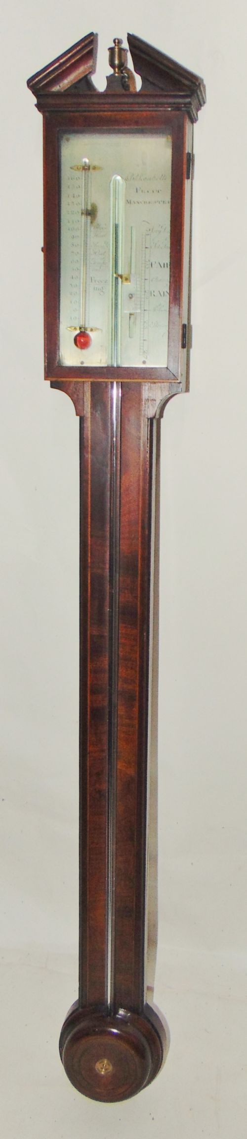 Georgian Mahogany Stick Barometer. Circa 1800