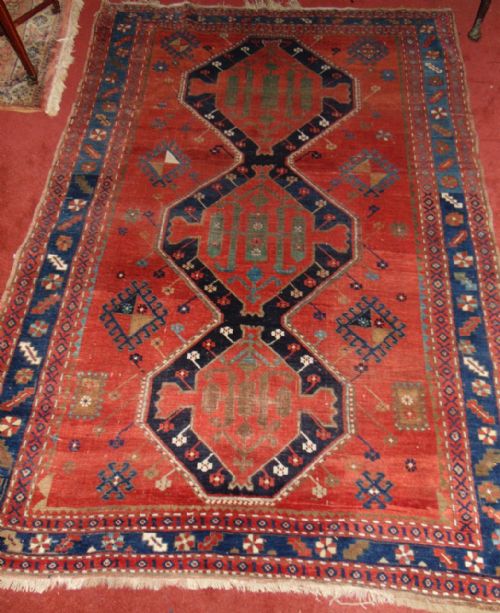 Antique Caucasian Small Carpet Circa 1890