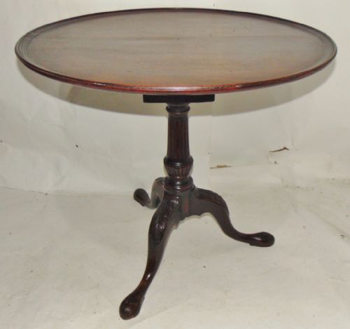 George III Mahogany Birdcage Tripod Table Circa 1765