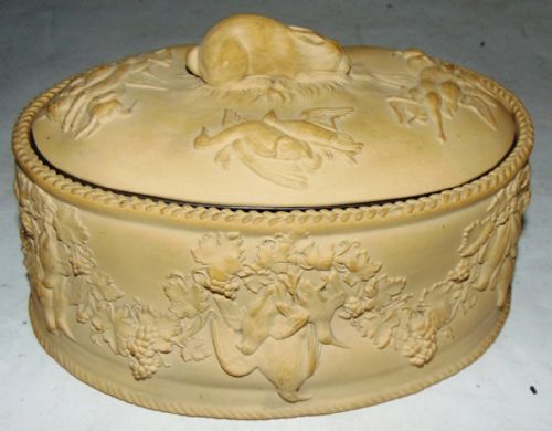 Wedgwood Caneware Game Pie Dish Circa 1860