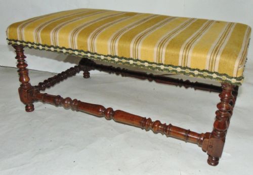 Early 18th Century French Walnut Long Stool