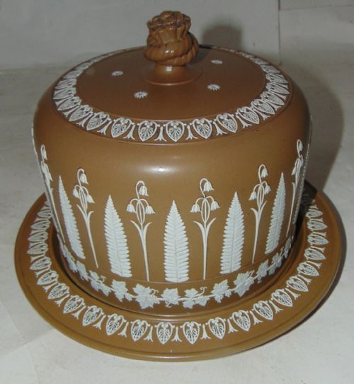 Jasperware Cheese Dome Circa 1870
