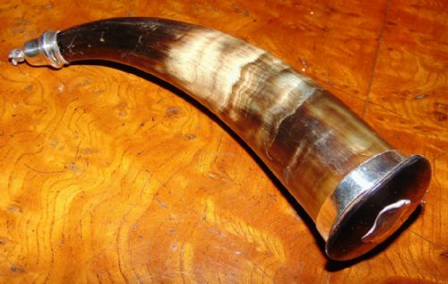 Scottish Horn and Silver Mounted Snuff Mull Circa 1870