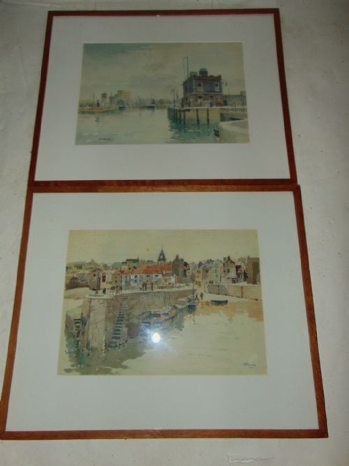 Pair Scottish Watercolours by D.t.rose Circa 1930