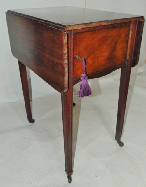 Georgian Mahogany Bedside Pembroke Table Circa 1790