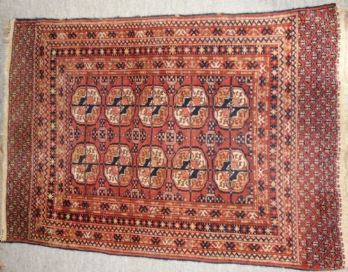 Antique Tekke Turkoman Rug Circa 1900