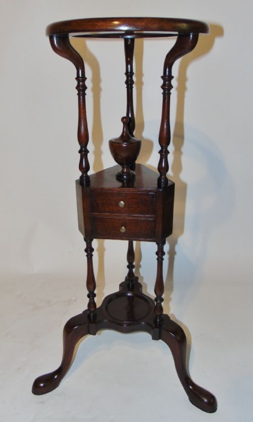 Georgian Style Mahogany Wig Stand Circa 1870