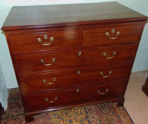 Scottish George III Mahogany Chest of Drawers Circa 1775