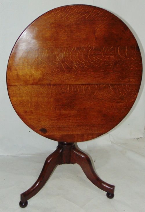 Late Georgian Oak Tripod Table Circa 1825