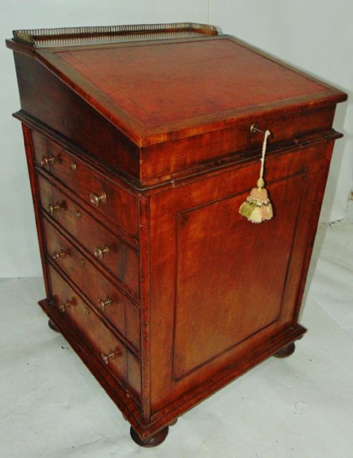 Regency Mahogany Side Forward Davenport Circa 1820