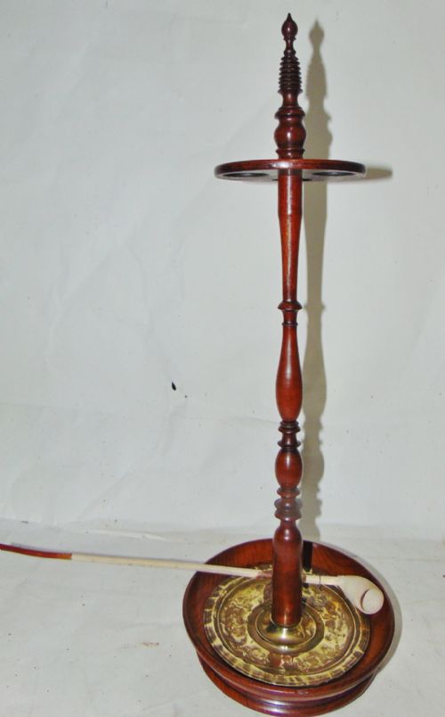 Georgian Mahogany Curchwarden's Pipe Stand Circa 1800