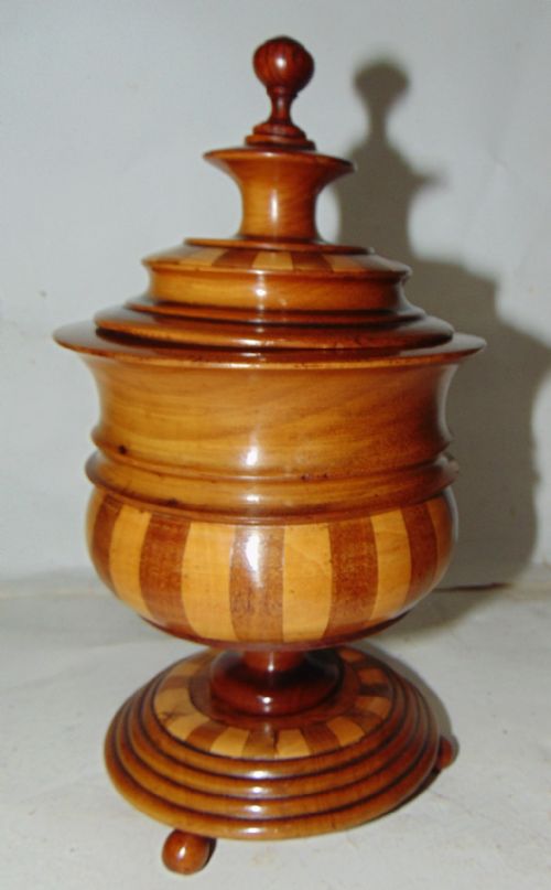Large Dutch Mahogany & Inlaid Tobacco Box Circa 1820