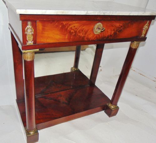 French Empire Mahogany Console Table Circa 1815