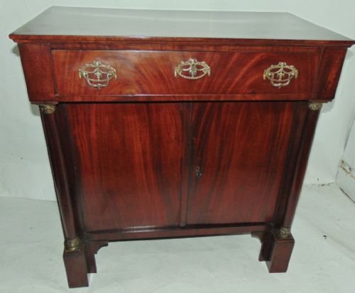 Dutch Empire Mahogany Side Cabinet Circa 1820