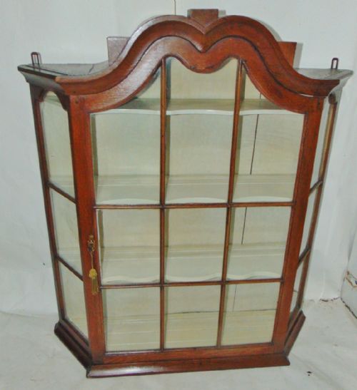 Dutch Oak Hanging China Cabinet Circa 1780