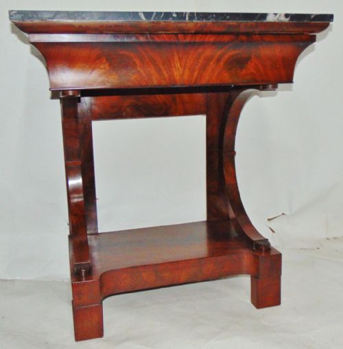 French Empire Mahogany Console Table Circa 1815