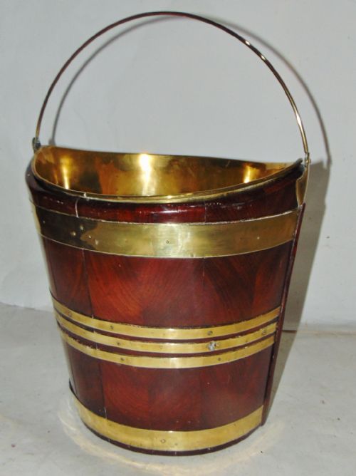 Georgian Brass Bound Mahogany Bucket Circa 1780