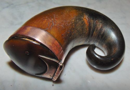 Georgian Scottish Ram's Horn Snuff Mull Circa 1825