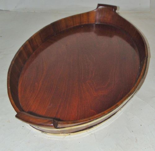Georgian Mahogany Oval Tray Circa 1810