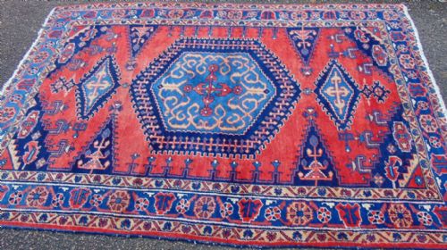 Antique Persian Heriz Carpet Circa 1930