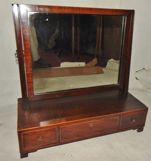 Georgian Mahogany Dressing Mirror Circa 1800