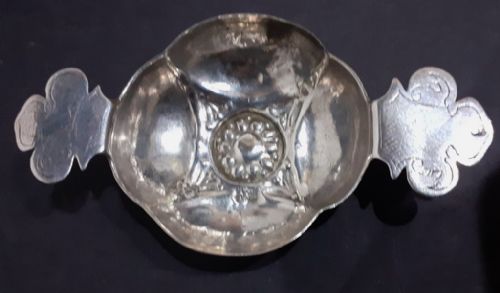 Rare 17th Century German Silver Wine Taster Circa 1680