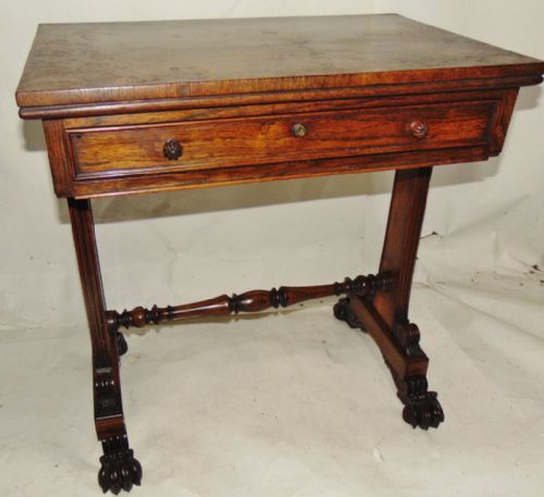 Regency Rosewood Side Table Circa 1815